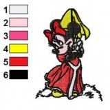 Lovley Minnie Mouse Embroidery Design
